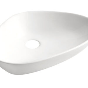 Elite waskom rond 58,5 x 39 x 14 cm keramiek glans wit