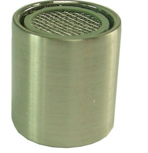 Amador schuimstraalbreker fonteinkraan met muurbevestiging geborsteld staal PVD