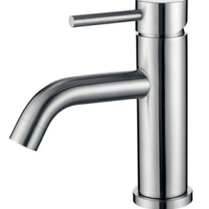 304 wastafelkraan met coldstart geborsteld RVS