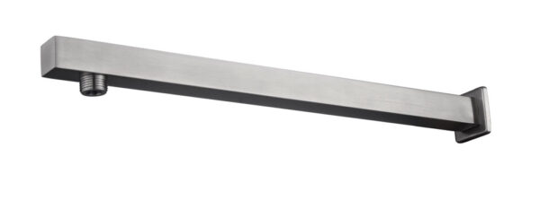 304 douchearm met muurbevestiging vierkant 40 cm geborsteld RVS