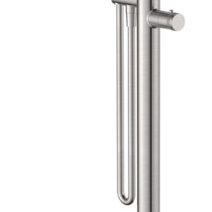 Sphere thermostatische badmengkraan vrijstaand geborsteld staal PVD