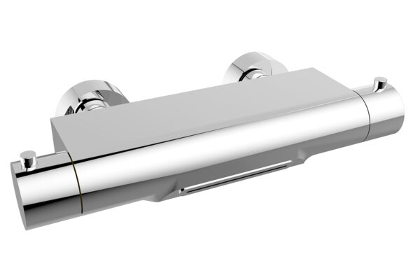 Style thermostatische badmengkraan waterval cooltouch chroom