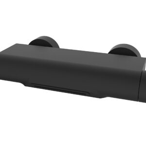 Style thermostatische badmengkraan waterval cooltouch mat zwart