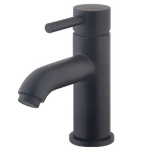 Caral Cadans wastafelkraan laag mat zwart