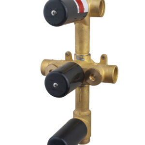 Caral inbouwdeel inbouwthermostaat 3 weg