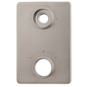 Caral verlengset afbouwdeel 2 weg geborsteld staal PVD