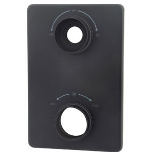 Caral verlengset afbouwdeel 2 weg mat zwart