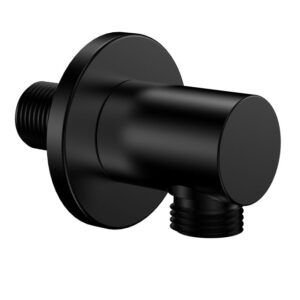 UniMatch wandaansluitbocht rond 1/2" mat zwart