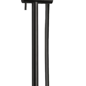 UniMatch Cadans glijstangset compleet met handdouche 3 standen Ø 8 cm mat zwart