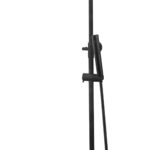 Caral thermostatische regendoucheset opbouw mat zwart