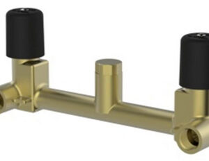 Caral/Cross inbouwdeel wastafelmengkraan 2-knops