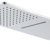 Wandhoofddouche met waterval vierkant 600 x 25 mm chroom