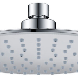 Hoofddouche rond 20 cm chroom/grijs