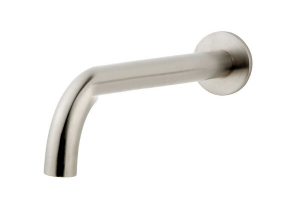 Caral baduitloop rond 25 cm 1/2'' geborsteld staal PVD