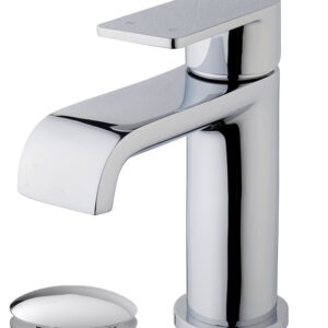 Lima wastafelkraan met clickwaste chroom