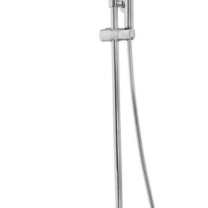 Caralda Eco thermostatische badmengkraan met regendoucheset opbouw chroom