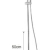 Caralda Eco thermostatische badmengkraan met regendoucheset opbouw chroom