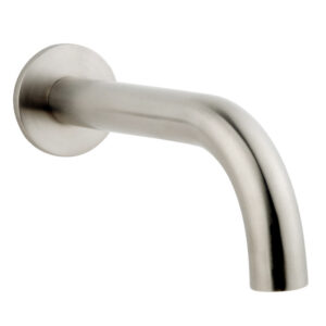 Caral baduitloop rond 20 cm 1/2'' geborsteld staal PVD