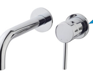 Caral rozet kraangedeelte eenhendel wastafelkraan 65 mm chroom