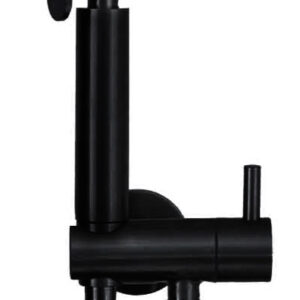 Tivaro bidetset met handdouche en doucheslang mat zwart