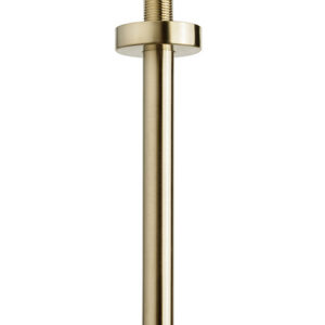 UniMatch douchearm met plafondbevestiging 20 cm geborsteld messing PVD
