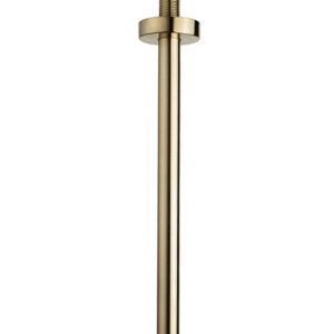 UniMatch douchearm met plafondbevestiging 30 cm geborsteld messing PVD