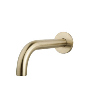 Caral baduitloop rond 20 cm 1/2'' geborsteld messing PVD