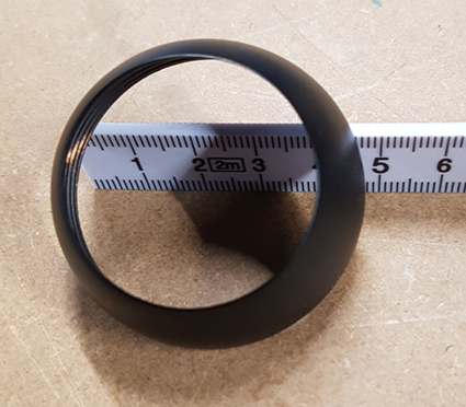 Caral kapje achter hendel inbouwkraan mat zwart