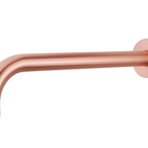 Caral baduitloop rond 30 cm 1/2'' geborsteld koper