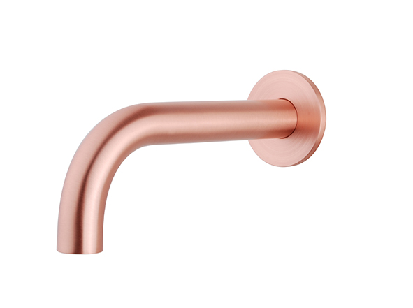 Caral baduitloop rond 20 cm 1/2'' geborsteld koper