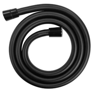 UniMatch doucheslang kunststof 150 cm mat zwart