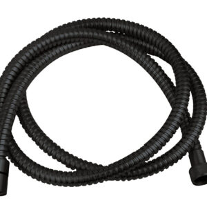 UniMatch doucheslang metaal 150 cm mat zwart