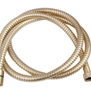 UniMatch doucheslang metaal 150 cm geborsteld messing PVD