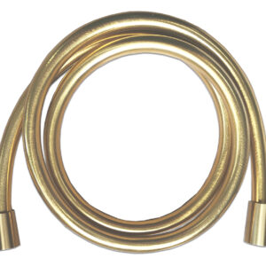 UniMatch doucheslang kunststof 150 cm geborsteld messing