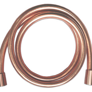 UniMatch doucheslang kunststof 150 cm geborsteld koper