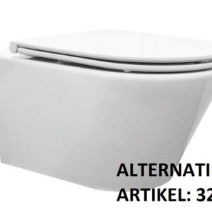 Vesta wandcloset rimless met Flatline toiletzitting softclose en quick release glans wit
