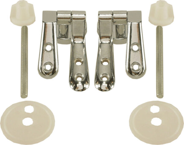 bevestigingset WC zitting hout chroom