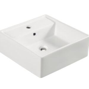 Larx waskom vierkant 41 x 41 x 15 cm keramiek glans wit