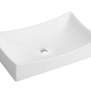 Slide opzetwastafel 65,5 x 39,5 x 13,5 cm glans wit