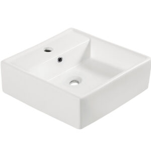 Larx waskom 38,5 x 38,5 x 13 cm keramiek glans wit