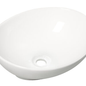 Barco waskom ovaal 40 x 33 x 14,5 cm keramiek glans wit