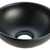 32.3414.jpg Kimo waskom rond 28 x 10 cm keramiek mat zwart
