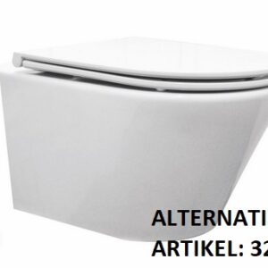 Vesta junior wandcloset rimless verkort met Flatline toiletzitting softclose en quick release glans wit