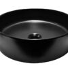 Link waskom rond 40 x 12 cm keramiek mat zwart