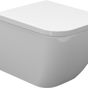 Sky wandcloset verkort met Sky toiletzitting softclose en quick release glans wit