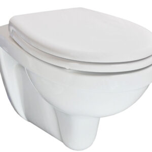 Trevi wandcloset verkort Kiwa met Menir toiletzitting softclose en quick release glans wit