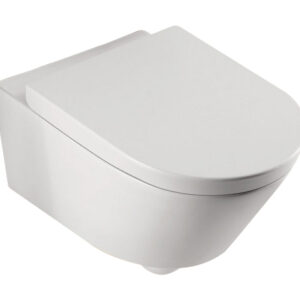 Metro wandcloset met toiletzitting softclose en quick release glans wit