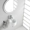 Kronos fontein 32 x 27,5 x 16 cm keramiek glans wit