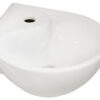 Porta hoekfontein 35 x 35 x 14,5 cm glans wit