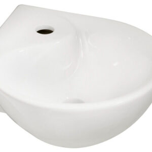 Porta hoekfontein 35 x 35 x 14,5 cm glans wit